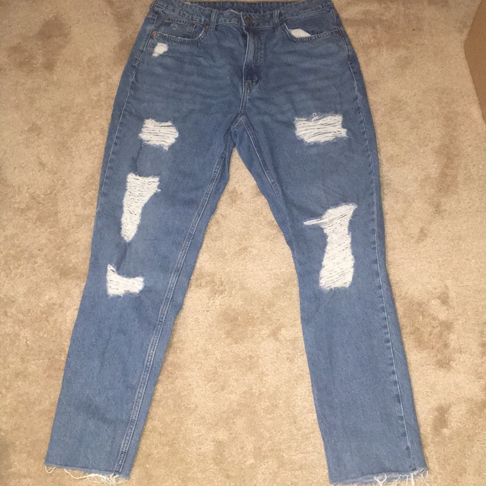 H&M Distressed Blue Jeans
